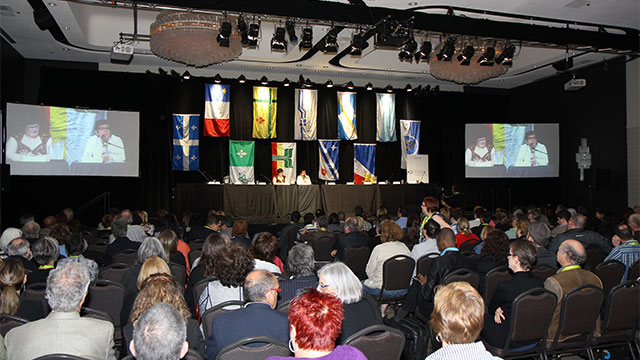 Québec, le 29 mai 2012. – Le talk-show, retour en plénière sur les enjeux et perspectives soulevés dans les ateliers, les tables rondes et diverses activités du Forum.