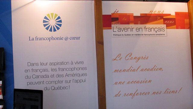 Le 16 ao�t 2014. � Des représentants du SAIC étaient présents chaque jour d'ExpoMONDE, au pavillon du Québec.