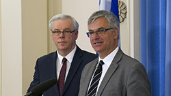 
	Allocution du ministre Jean-Marc Fournier à l’occasion de la signature d’un nouvel accord de coopération et d’échanges et d’une déclaration entre le gouvernement du Québec et le gouvernement du Manitoba en matière de francophonie
